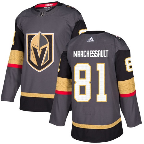 Herren Vegas Golden Knights Eishockey Trikot Jonathan Marchessault #81 Authentic Grau Heim